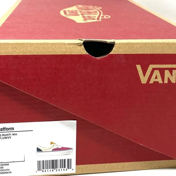 VANS Era Platform Multicolor Low Women's Size 7 Canvas Suede VN0A3WLUWVY - Picture 10 of 11